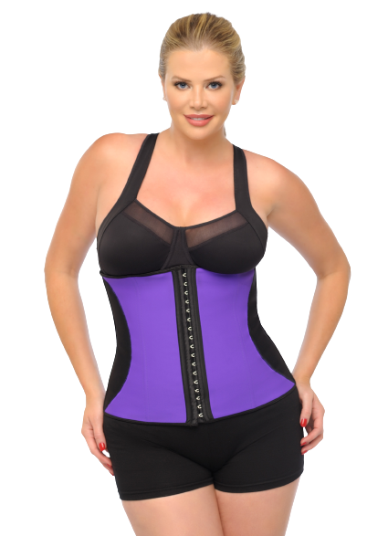 Diva's Celebrity Waist Trainer - Waist Cincher, Purple with Black Curv – Diva's  Curves
