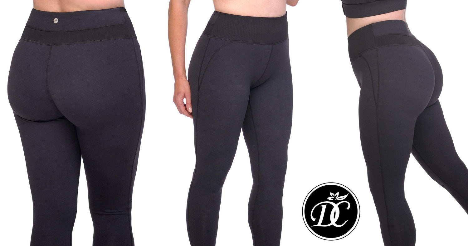 Plus Size Shaping Compression, Close-Fit Leggings with high- rise support panel to flatten your tummy. Up to 4XL.