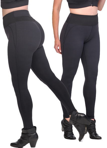 Shaping Compression Leggings with Extra High Waisted Firm Support Panel