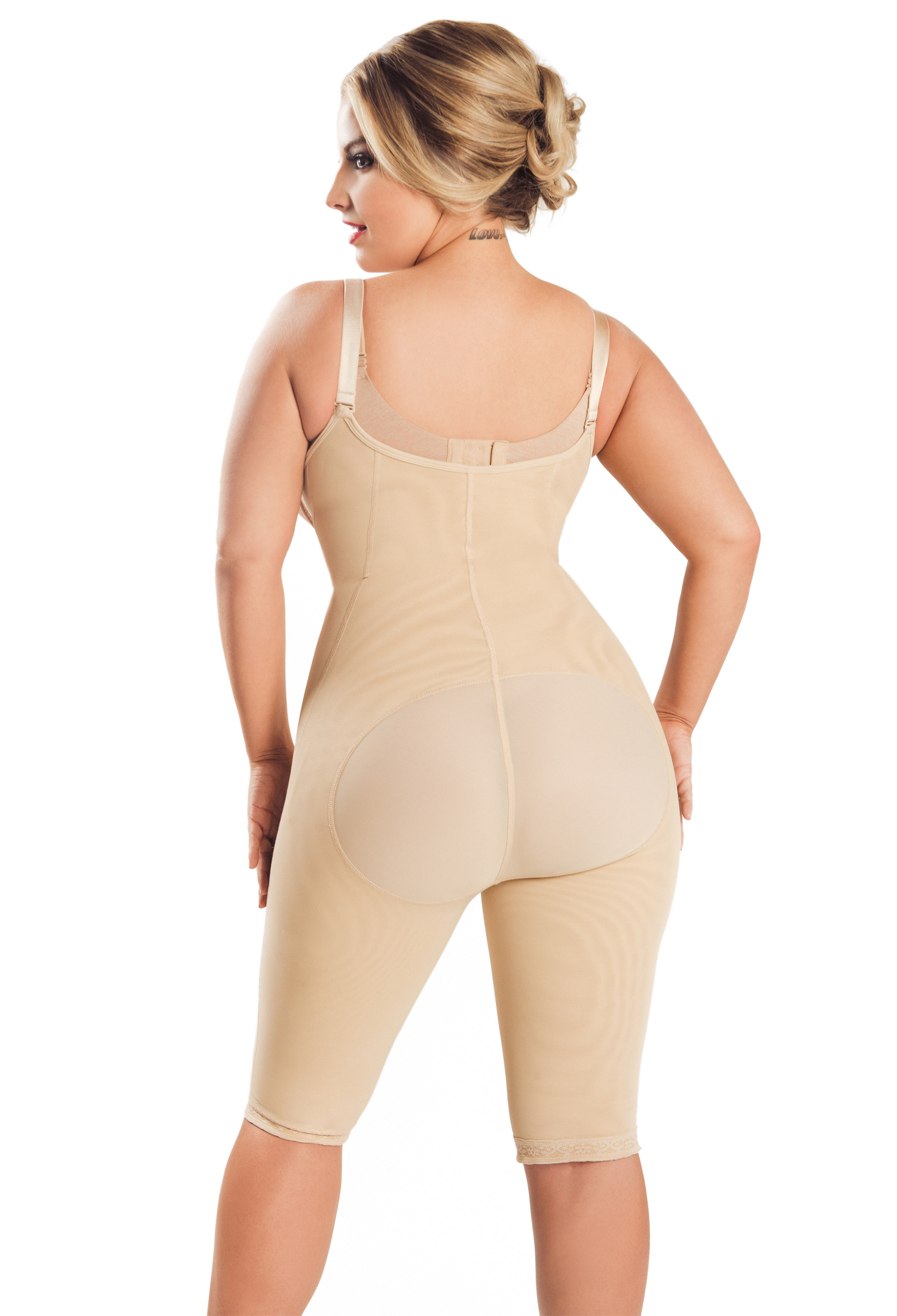 Full Body Shapewear Compression - Post Surgical Garments  – Long Beige