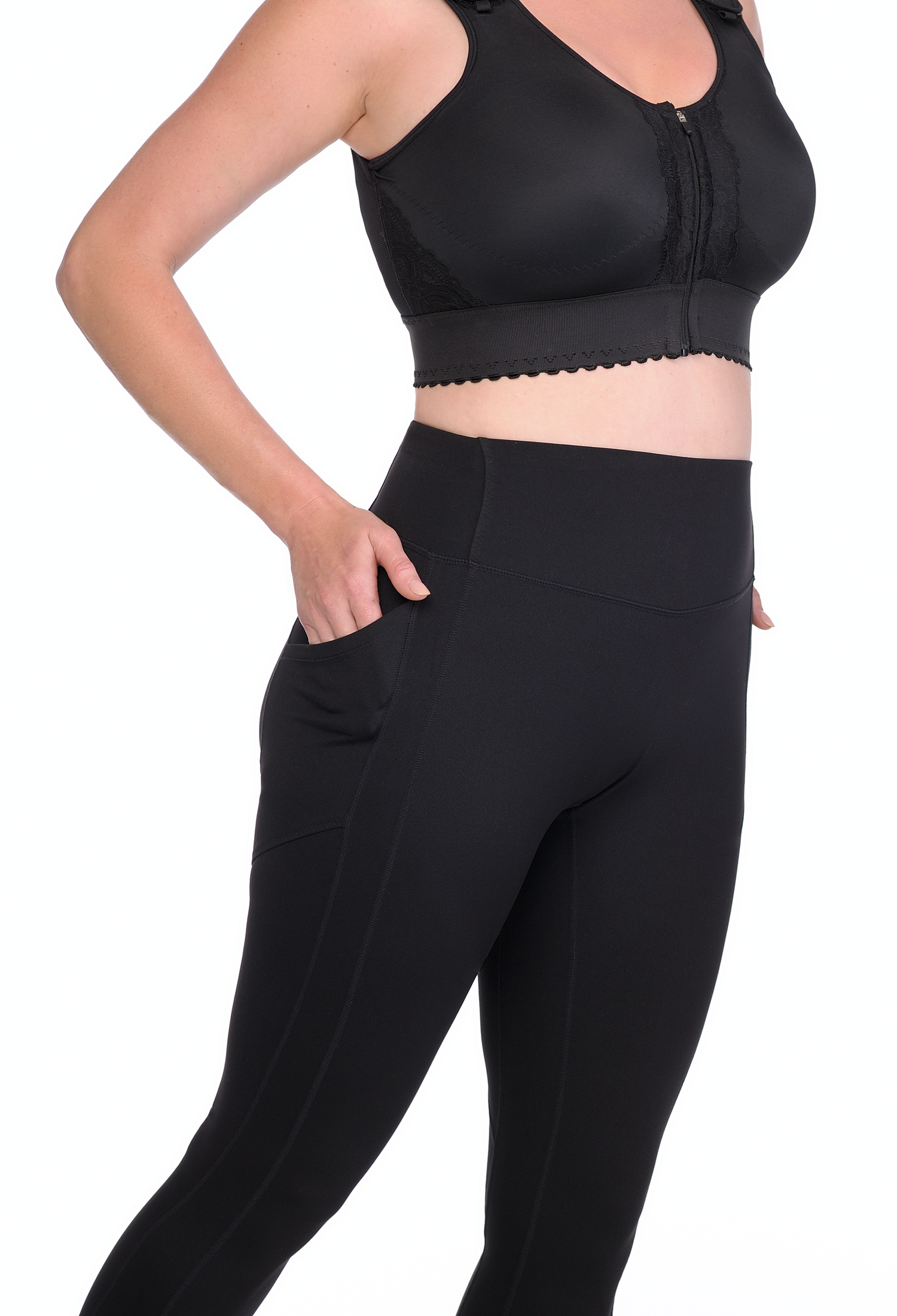 Ultimate Sports Compression Leggings, Firm High-Rise Panel with Pockets